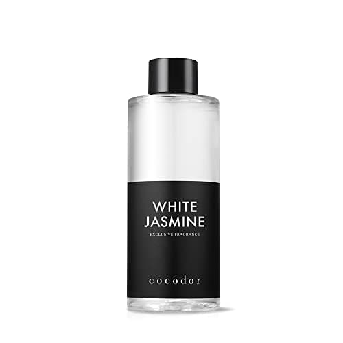 COCODOR Reed Diffuser Oil Refill/White Jasmine /200ml / 1 Pack/Aromatherapy, Home Fragrance, Scented Oils, Oils for Reed Diffuser, Bathroom Home Décor