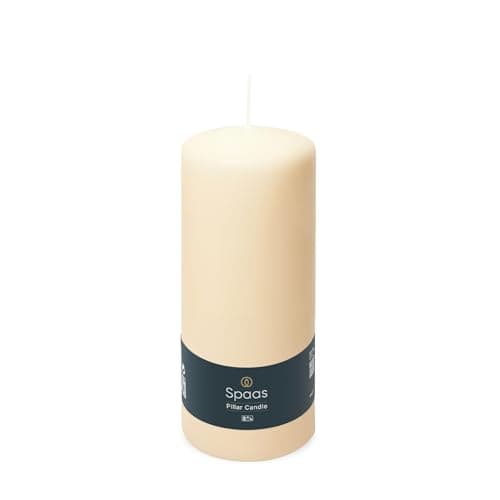 Ivyline Unscented Pillar Candle, 200mm Height
