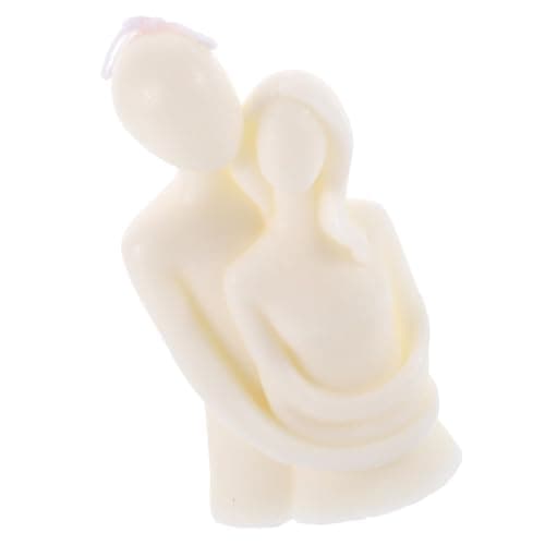 COOPHYA Hugging Couple Shaped Scented Candle Aromatherapy Soy Wax Decorative Sculpture for Home Decor and Table Ornament Stress Relief Fragrance Candle for Cozy Atmosphere and Mood