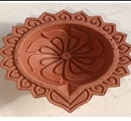 Handmade Terracoaat Set of 12 Natural Clay Diya for Diwali Decorations Oil Lamp Diwali Clay Diya Tea Light Holder Indian Decor Festival Gifts Puja Items - D2505
