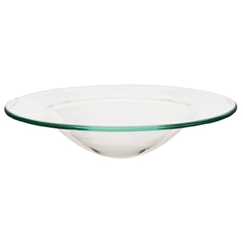 Puckator Glass Oil Burner Dish -Glass -Living Room Accessories - Wax Liquidizer - Oil Burners For Essential Oils - Wax Burners - Scents Melter - Wax Melt Holder - Room Fragrance - 1 Piece