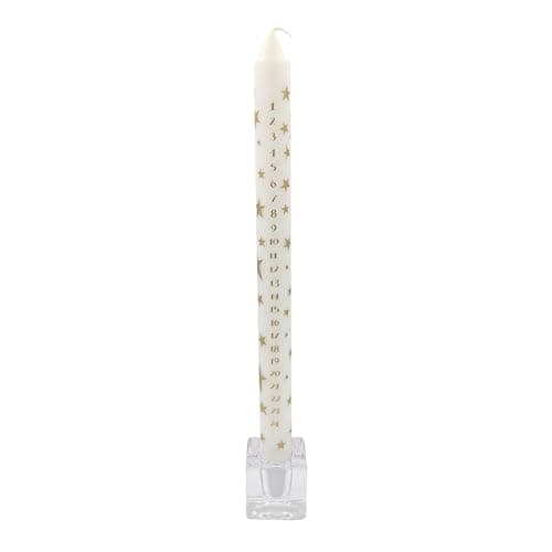 Alison Gardiner Star (Gold) Christmas Countdown Advent Dinner Wax Candle 10 Hour Burn Time