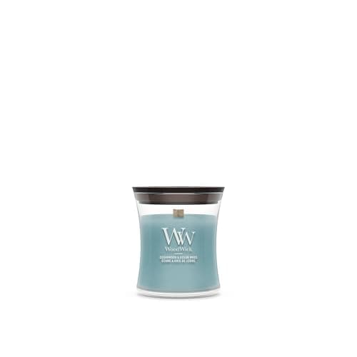 WoodWick Scented Candle| Mini Hourglass Candle | Cedarwood & Ocean Moss | Perfect Gifts for Women