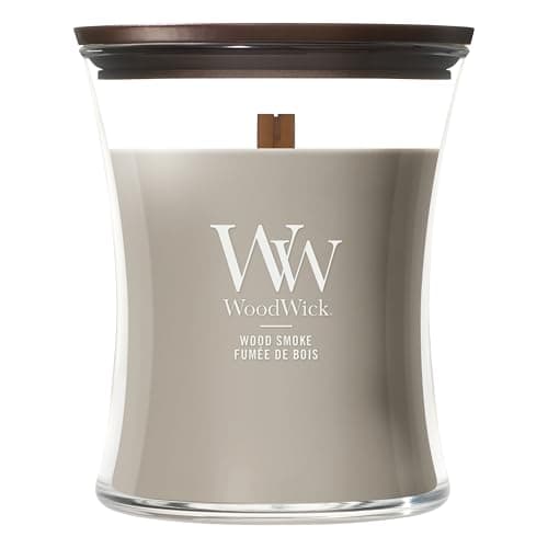 WoodWick Scented Candle| Medium Hourglass Candle | Wood Smoke | Perfect Gifts for Women