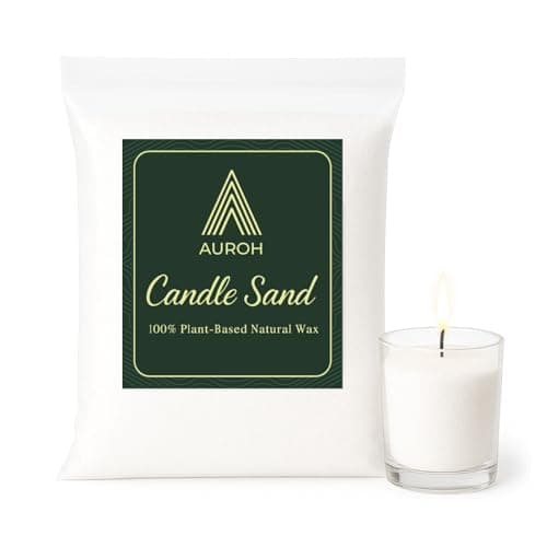 Candle Sand 1kg - Pearled Candle Wax Refill, Self-Melting Granules, Auroh