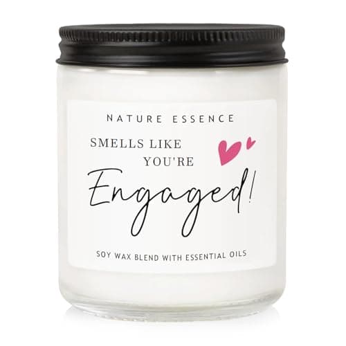 Engagement Gifts for Couples, Engagement Candle Gifts, Thoughtful Engagementgift for Her, Bride to Be Gift, Wedding Gift for Couples Wedding Day Congratulation, Funny Candle 3.5 oz