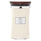 Linen Woodwick Hourglass Candle, 130hr Burn Time