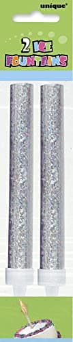 Ice Fountain Candle Cake Topper Sparkler, 2 PCS