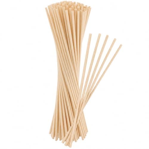 Lafefe 100pcs Reed Diffuser Sticks,7.8 Inch Natural Colour Rattan Wood Reeds,Thick Diffuser Refill Sticks,Essential Oil Aroma Diffuser Replacement Sticks for Home & Office