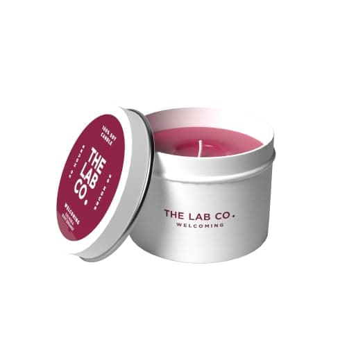The Lab Co. Luxury Scented Candle | Ceramic Jar | 20hrs Burn Time | Welcoming Fragrance with Oud, Rose and Bergamot | 100% Vegan Soy Wax | 90g Wax Weight