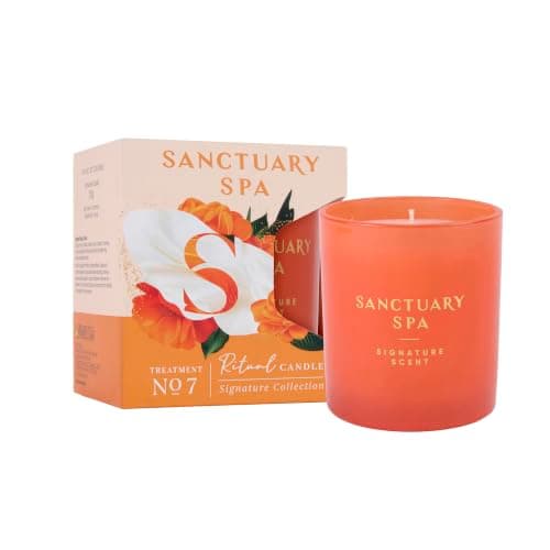 Sanctuary Spa Ritual Candle, Signature Collection Scented, Jasmine Grapefruit & Vanilla Fragrance, Up to 35 Hour Burn Time, Home Fragrance for Relaxation & Wellness