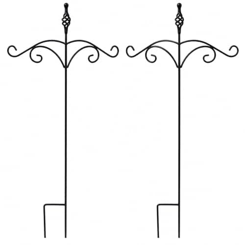 Powder-Coated Steel Garden Lantern, 30cm