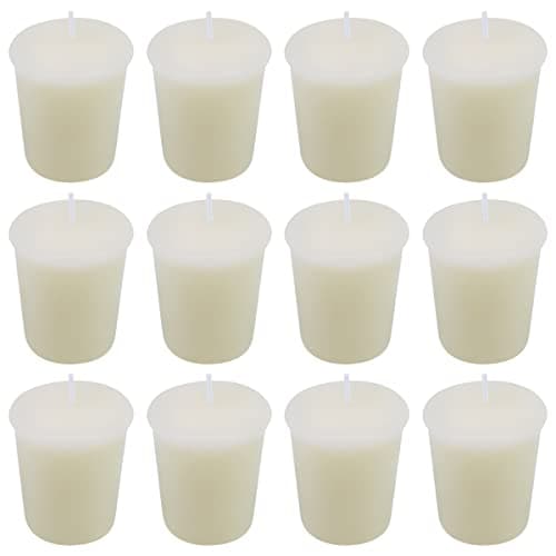 Ivory Wedding Favour Votive Candles, Pack of 12