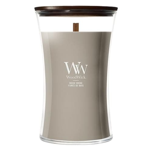 WoodWick Scented Candle | Large Hourglass Candle | Wood Smoke | Perfect Gifts for Women