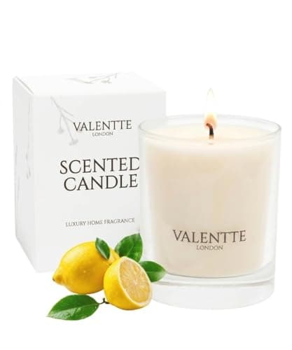 Valentte Natural Wax Candle- Lemongrass & Rosemary- 150g, 40hrs Burn Time
