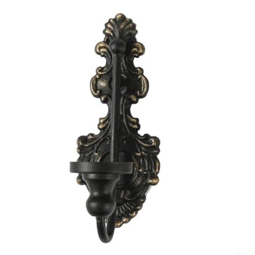 Distressed Cast Iron Wall Candle Holder Vintage Taper Sconce Living Room