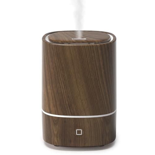 Nixtrve Essential Oil Diffuser, 125ml Aromatherapy Diffuser, Ultrasonic Diffusers for Essential Oils, Cool Mist Humidifier with 7-Color LED Lights, Auto Shut-Off Function, for Office and Home (Walnut)