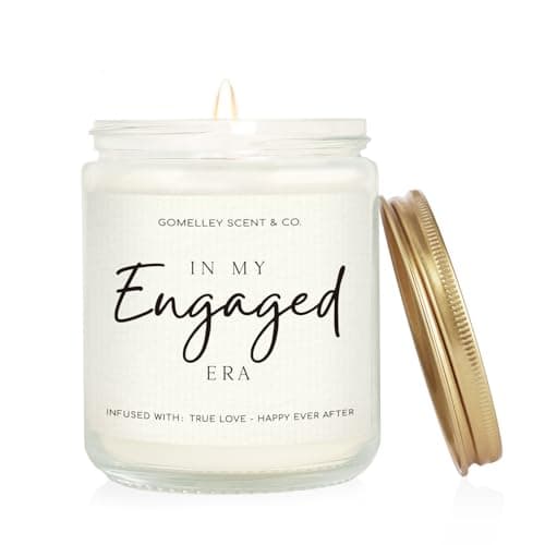 GOMELLEY Engagement Gifts for Couples, Handmade Lavender Engaged Candle