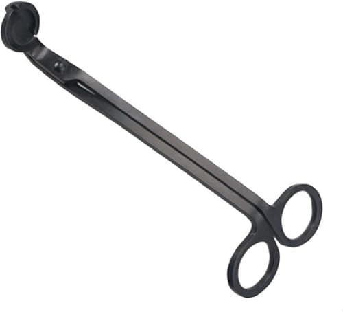 Black Candle Wick Trimmer, Candle Cutter Stainless, Candle Wick Cutter, Steel Wick Clipper Scissor Candle Tool for You to Safely Remove The Cut Wick, Replacement Wicks Accessories