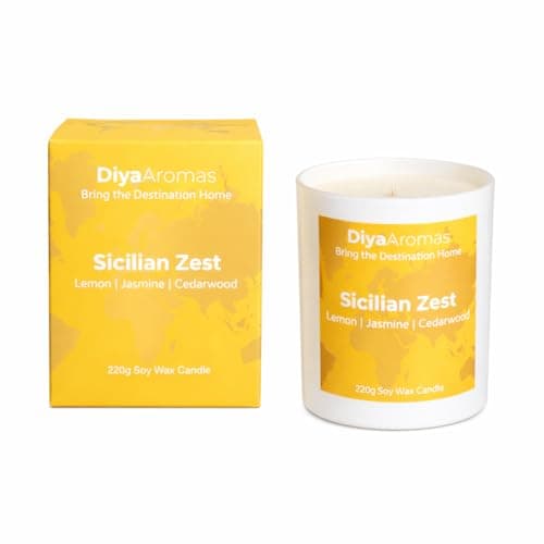 Marigold & Saffron Diwali Candle, 200g