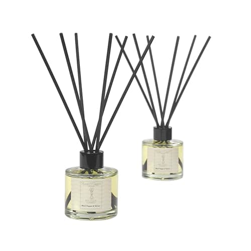 Leather-Backed Car Diffuser, Black Pepper & Vetiver