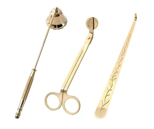 Brass-Finish Candle Wick Trimmer