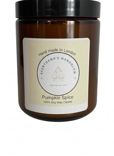 Black Wax Pumpkin & Spice Candle, 200g