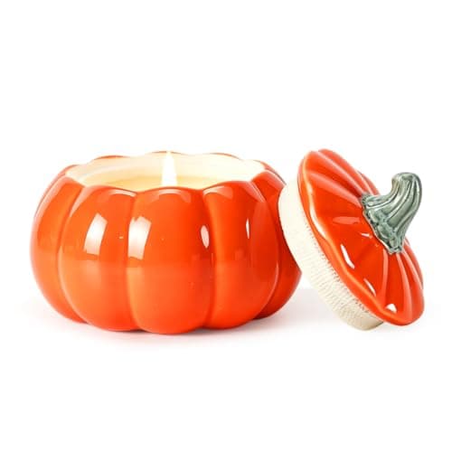 Pumpkin Spice Candle, Pumpkin Shaped Candle for Halloween Autumn Decoration