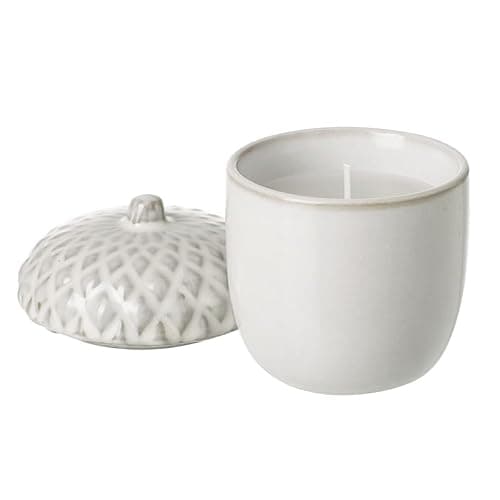 Textured Ceramic Décor Jar Candle, Unscented
