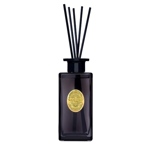 M&SENSE Luxury Large Reed Diffuser 300ml, Sandalwood Vanilla Scented with Natural Essential Oils, Long Lasting with 7 Sticks, Non-Toxic Home Fragrance for Bedroom, Bathroom Decor, Elegant Glass Bottle