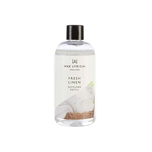 Wax Lyrical Fresh Linen Reed Diffuser Refill - 200ml | Uplifting Scent of Freshly Washed Linen | Made in England