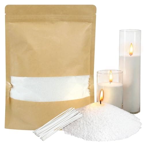 Jasmine Scented Pearl Refillable Wax Candle, 500g
