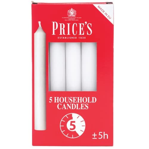 Price's Candles Household Candles Pack of 5