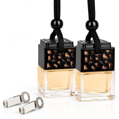 Luxury Car Air Freshener Diffuser for Men & Women, Hanging Car Fragrance Ornament, Long Lasting Scented Auto Freshener for Interior, Stylish Car Perfume Accessory 2 Pack