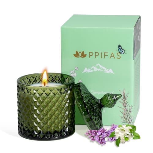 Dreamy Floral Scented Candles, Citrus Lilac Thyme Candles for Home Scented, Fresh Clean & Sweet Candles Gifts for Women Her, Big Jar Candles, Aromatherapy Candle, Home Decor