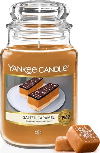 Yankee Candle Scented Candle | Salted Caramel Large Jar | Long Burning Candles: up to 150 Hours | Perfect Gifts for Women