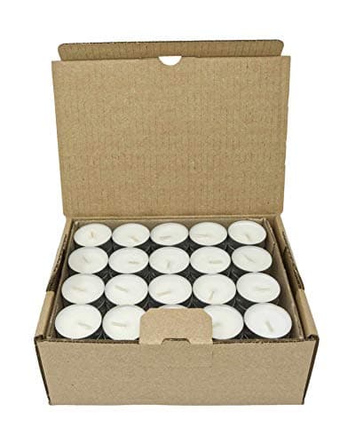 Coraz Home Natural Rapeseed Wax Tealights, Pack of 80 Unscented Candles, Approx. 8-Hour Burn, Cotton Wicks, Paraffin and Palm Oil Free