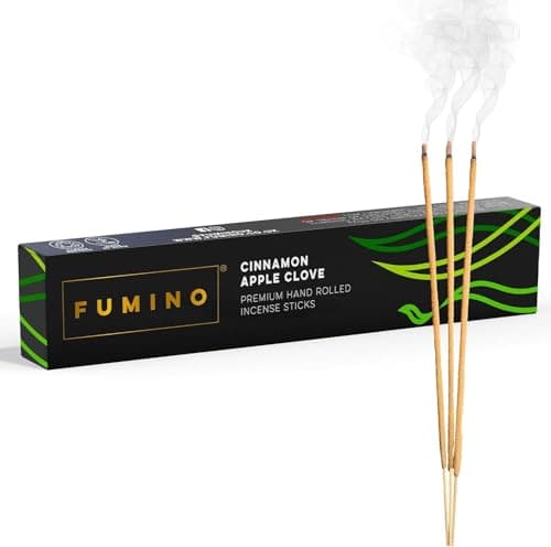 Incense Sticks Cinnamon Apple Clove 14 Pack - Natural Handmade Low-Smoke