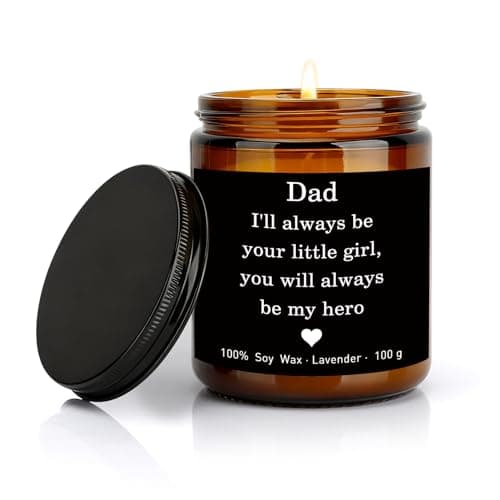 Gifts for Dad from Daughter, Scented Candle for Dad Birthday Gifts, Fathers Day Presents for Father Daddy Stepfather Presents, 100g Natural Soy Wax Lavender Scented Candle Valentines Easter Christmas