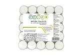 Coraz Home Natural Unscented Tealights, Pack of 50