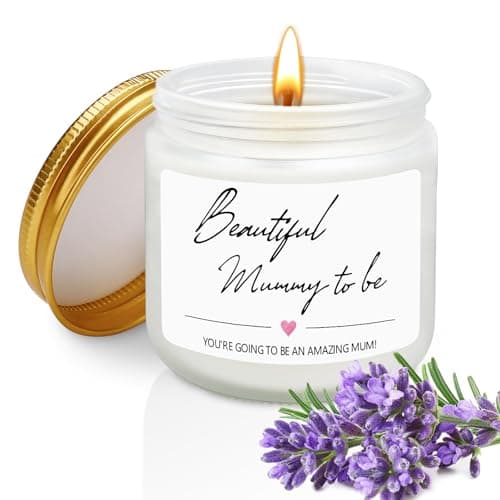 Bolosa Mum to Be Lavender Scented Candle Gift, 3.5 oz