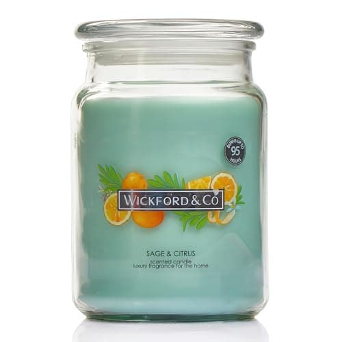 Luxury Citrus Candle – Clean Home Scent, 95 Hour Burn, Aromatherapy, Wellness Fragrance