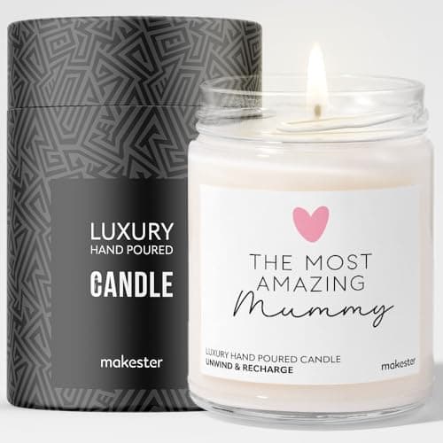 Amazing Mummy Scented Candle - Mothers Day Gifts for Mum from Daughter Son, Soy Wax Birthday Presents for Stepmum, Wife, Women