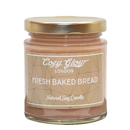 Cosy Glow Fresh Baked Bread Soy Candle | Sweet Bakery Scent | Up to 35 Hr Burn |