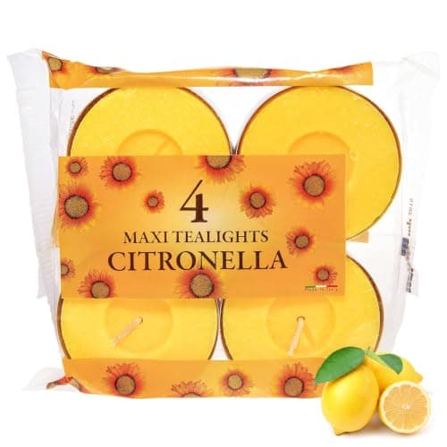 Price's Candles Citronella Maxi Tealights Pack of 4