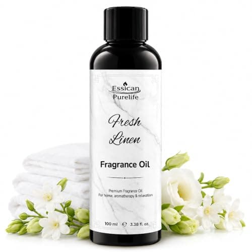 Essican Purelife Fresh Linen Fragrance Oil for Candle Making Scents 100ml