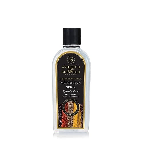 Ashleigh & Burwood Moroccan Spice Lamp Fragrance Refill 500 mL - Purifying Home Fragrance for Catalytic Oil Burner - Exotic Woody Scent with Warm Honey, Orange, Nutmeg, Sandalwood - Made in UK