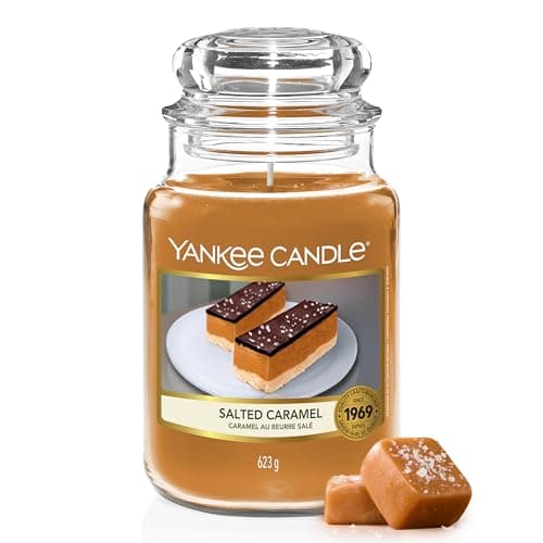 Yankee Candle Scented Candle | Salted Caramel Large Jar | Long Burning Candles: up to 150 Hours | Perfect Gifts for Women