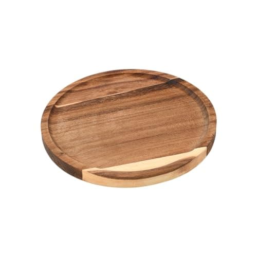 Acacia Wood Candle Plate & Tray, Round