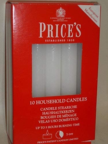 2 X Household Candles, Pack of 10, White
